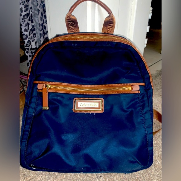 Calvin Klein Bags Calvin Klein Backpack Navy Blue Poshmark